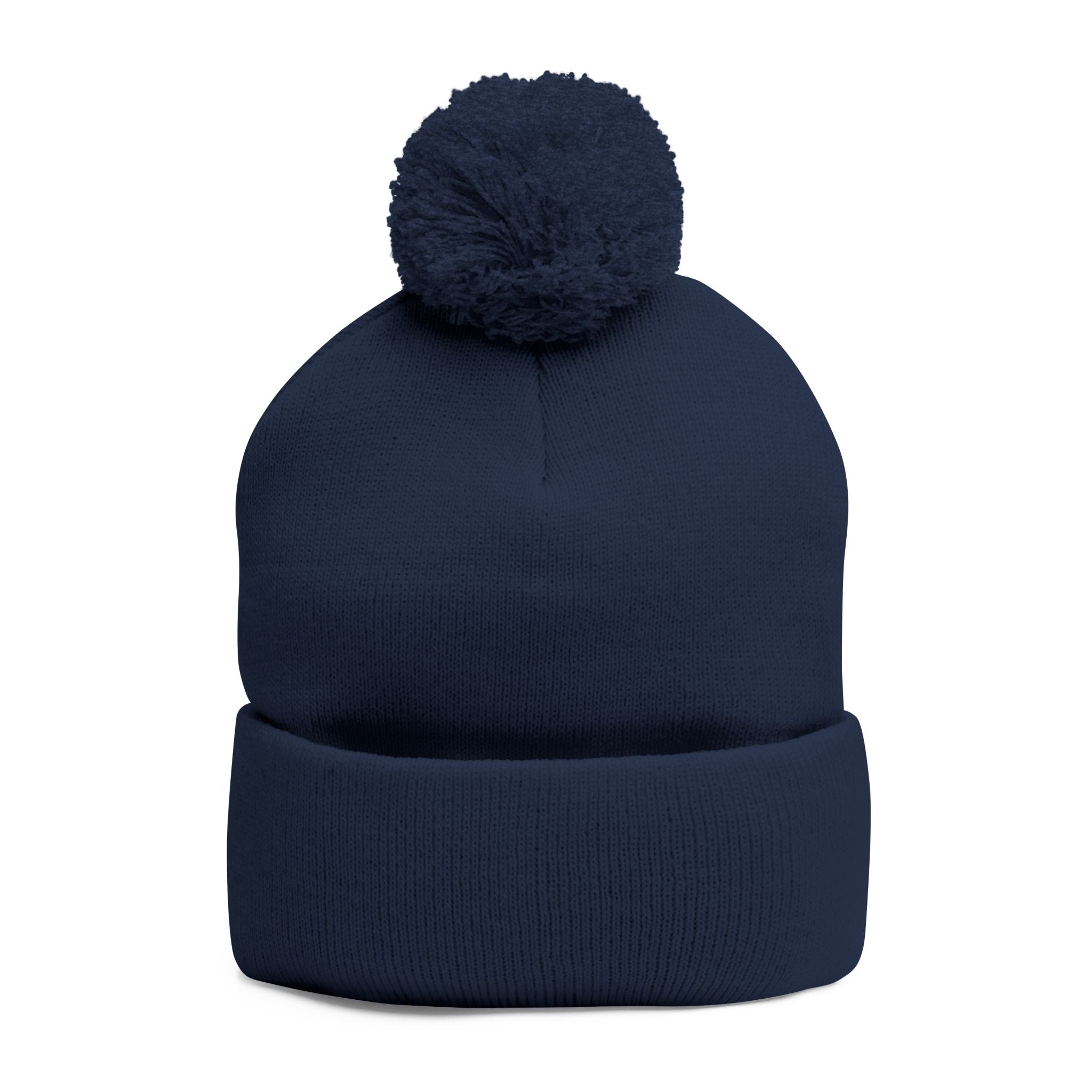 CHRIST OVER CULTURE EMBROIDERED POM-POM BEANIE