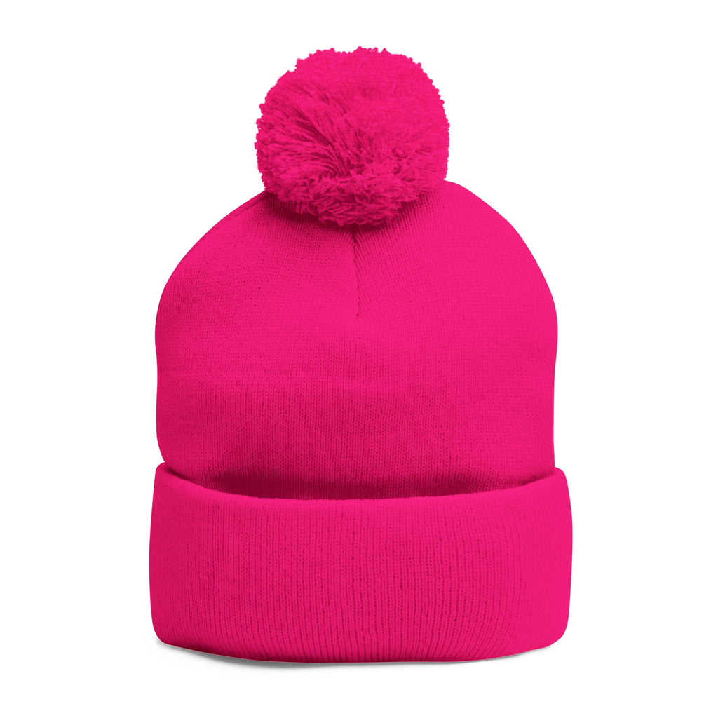 CHRIST OVER CULTURE EMBROIDERED POM-POM BEANIE