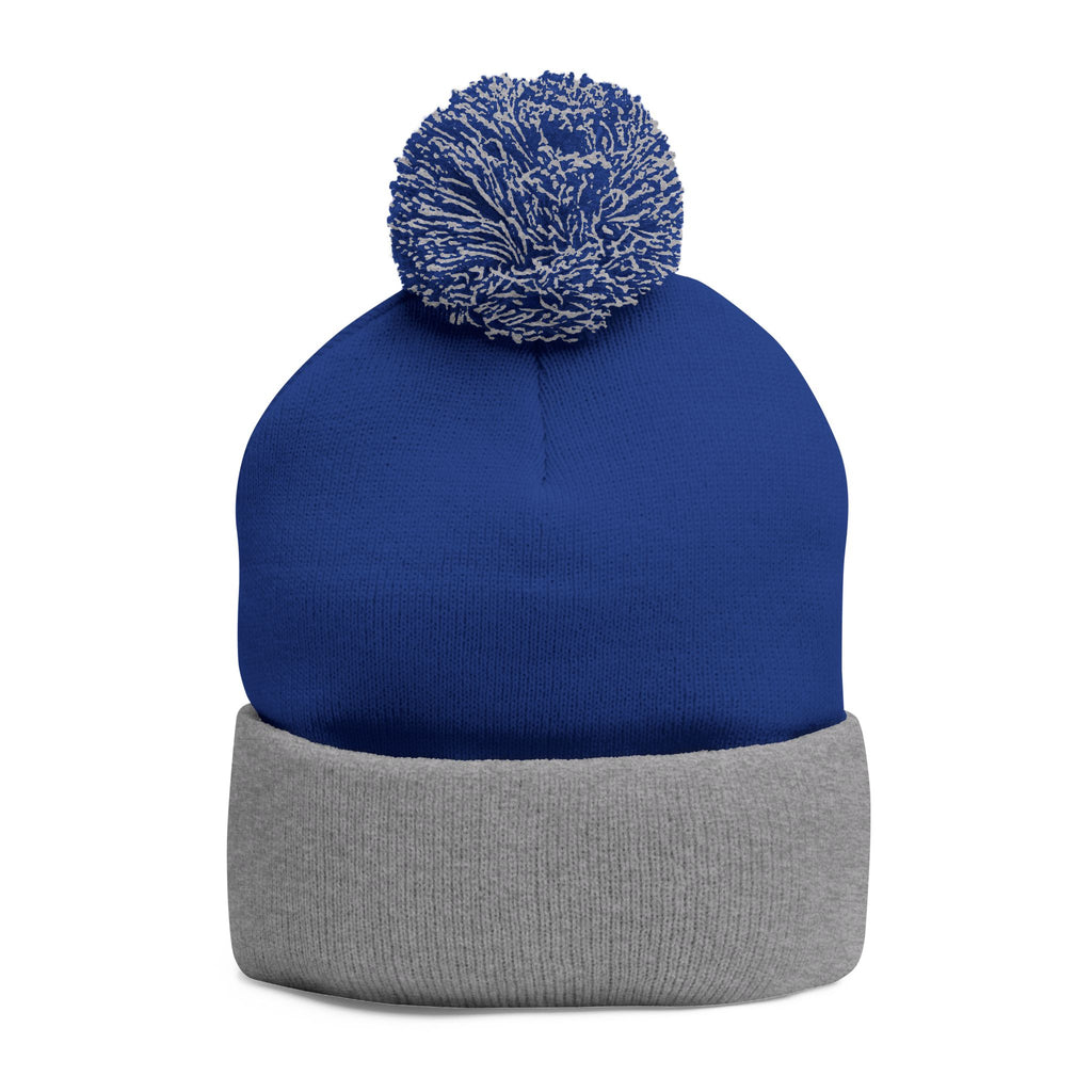 CHRIST OVER CULTURE EMBROIDERED POM-POM BEANIE