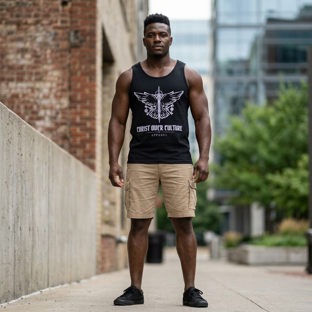 CHRIST OVER CULTURE TANK TOP (UNISEX)