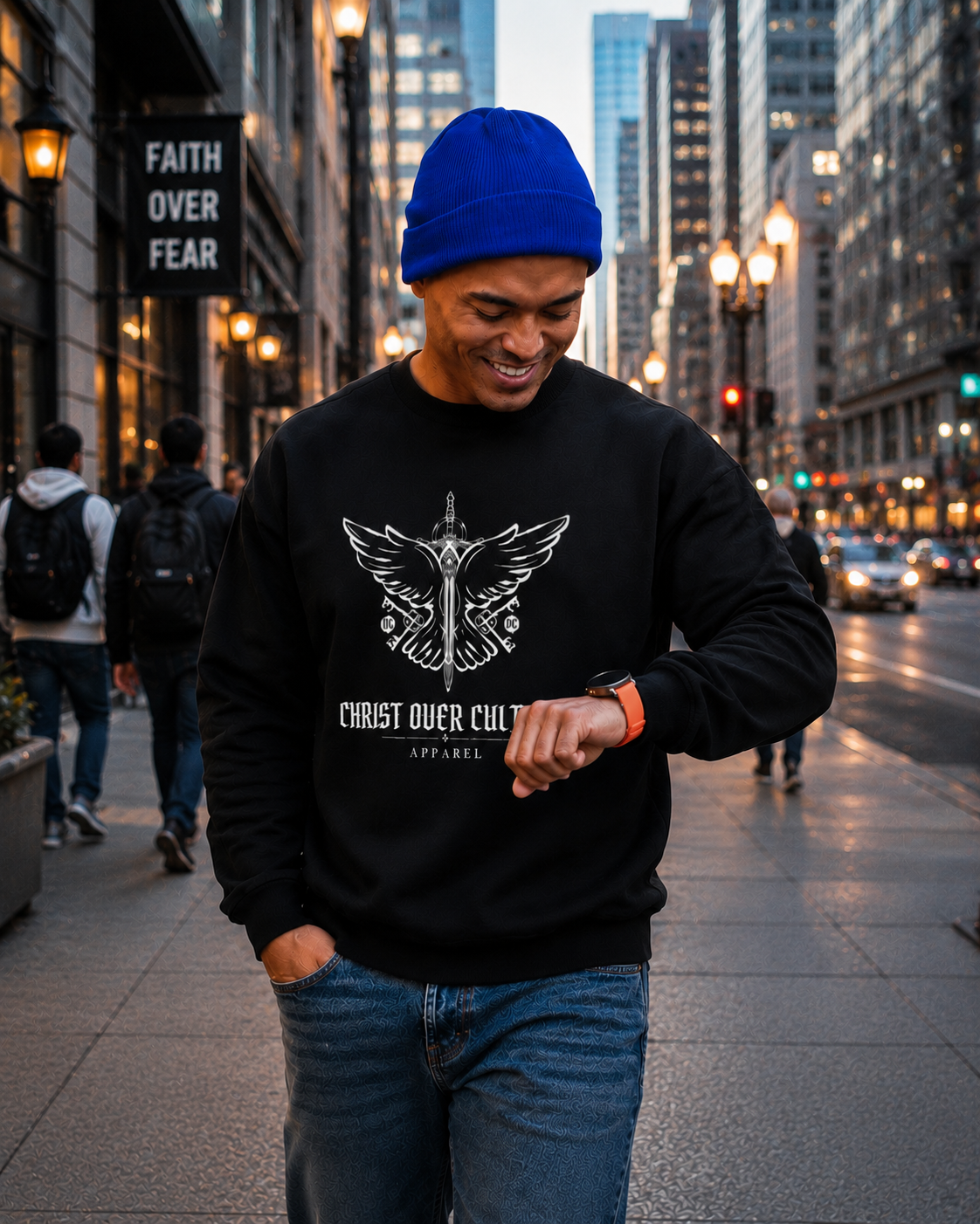 CHRIST OVER CULTURE UNISEX LONG SLEEVE SHIRT