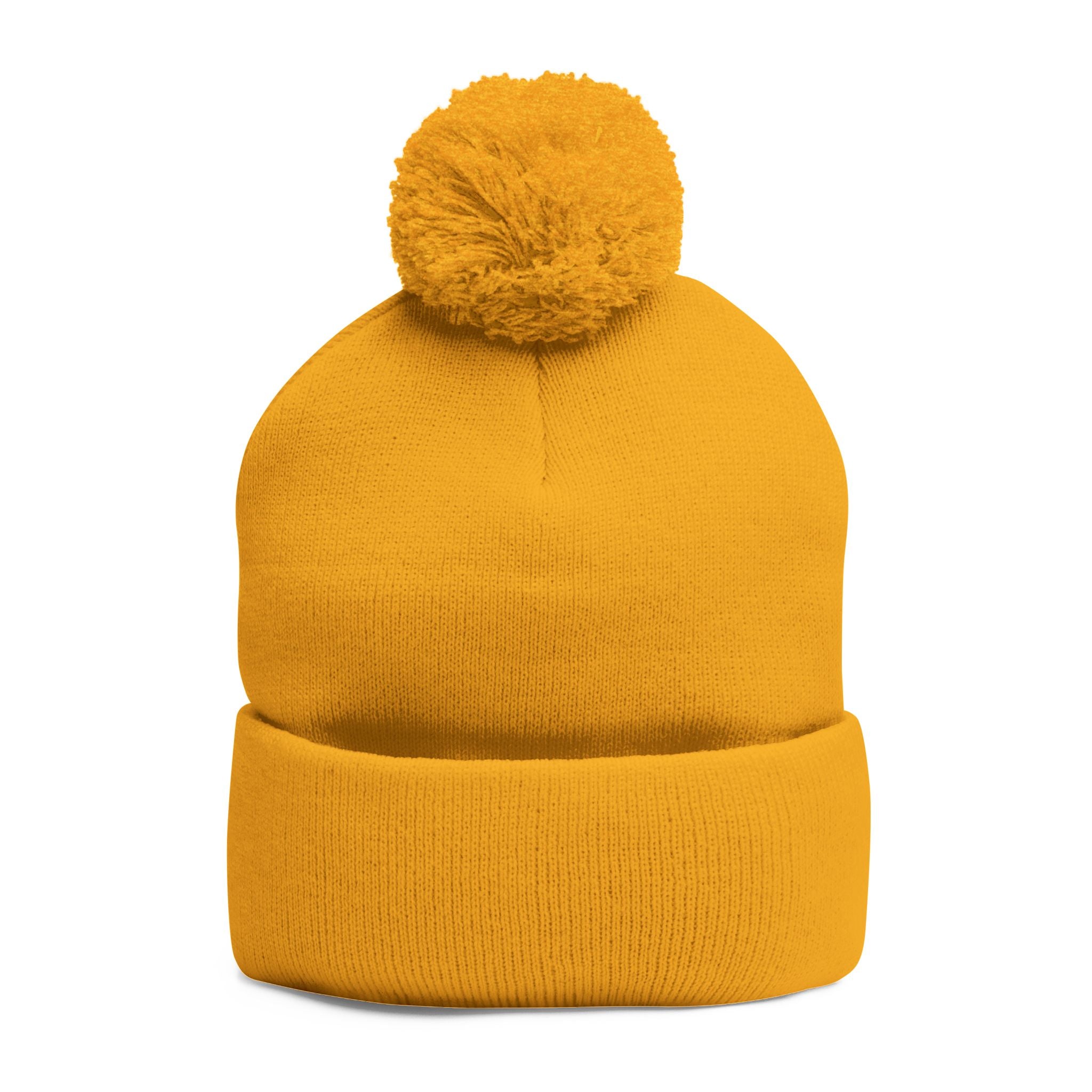 CHRIST OVER CULTURE EMBROIDERED POM-POM BEANIE