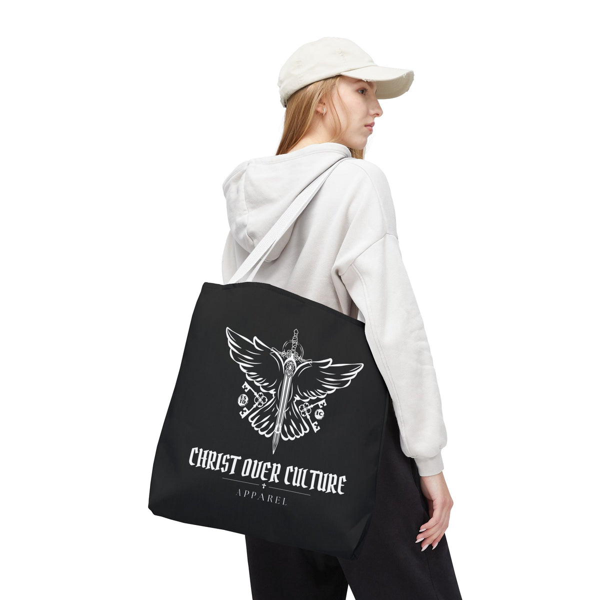 CHRIST OVER CULTURE TOTE BAG