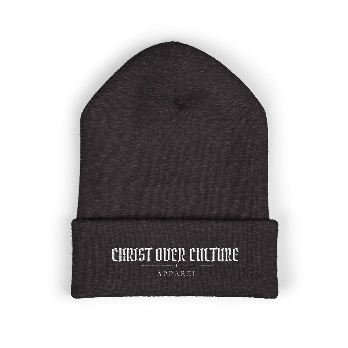 CHRIST OVER CULTURE EMBROIDERED BEANIE
