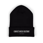CHRIST OVER CULTURE EMBROIDERED BEANIE