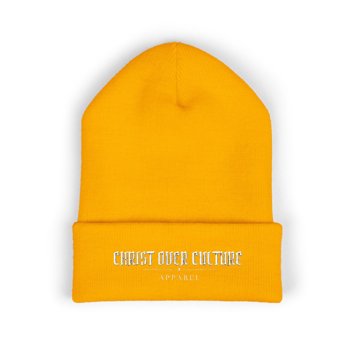 CHRIST OVER CULTURE EMBROIDERED BEANIE